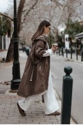 TRENCH COAT WITH HOODIE