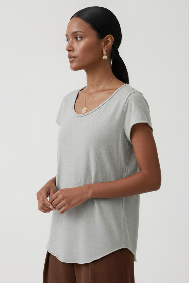 SHORT SLEEVE COTTON T SHIRT