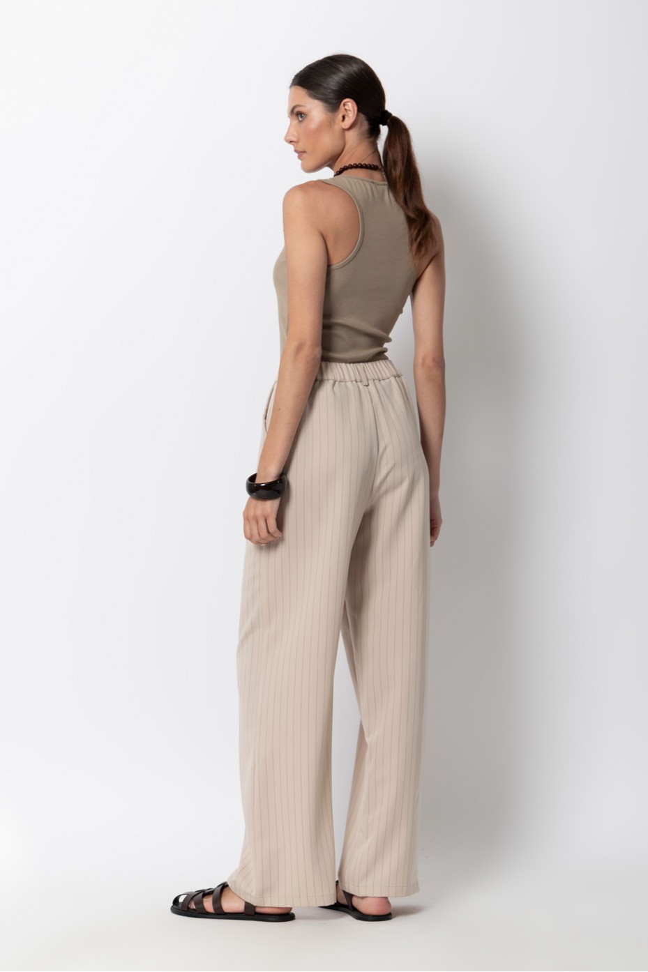 STRIPED LONG PANTS