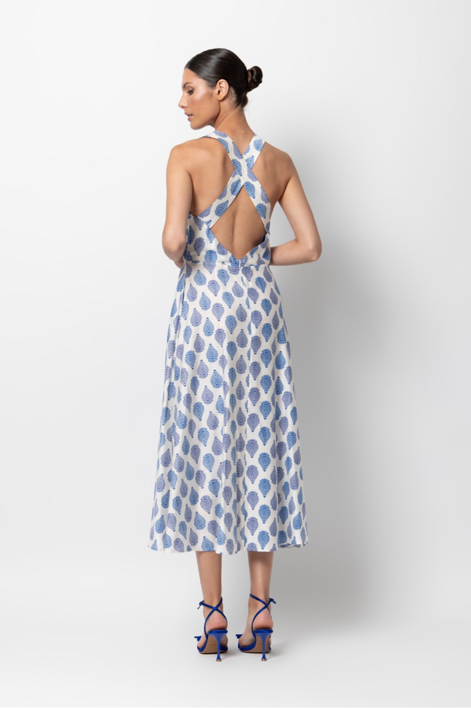 OPEN BACK MIDI DRESS