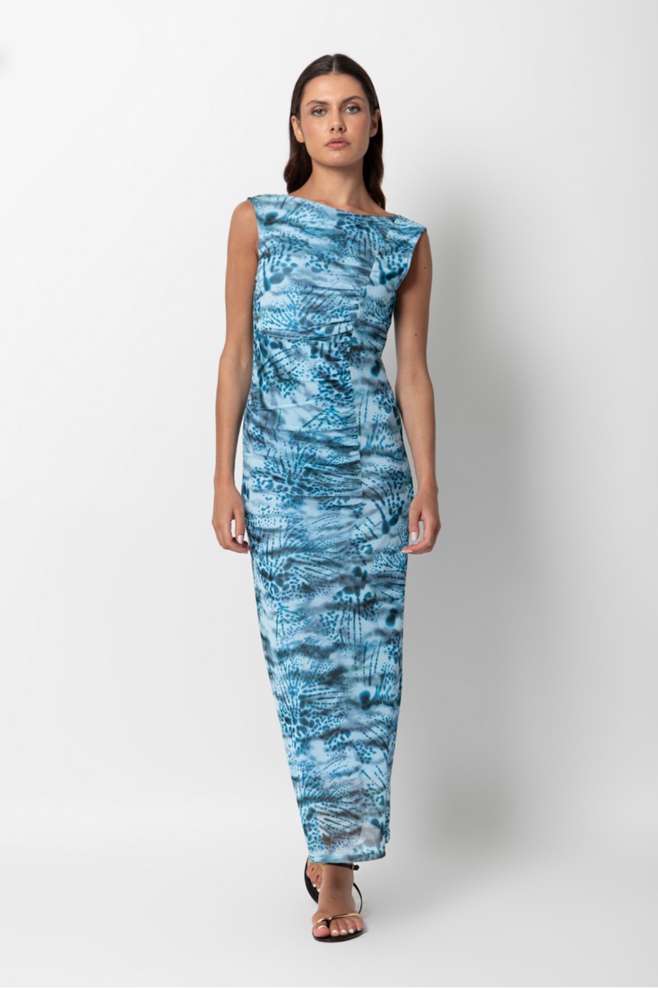 FITTED DRESS WITH PRINT