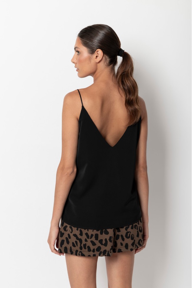 V-NECK TOP WITH STRAPS