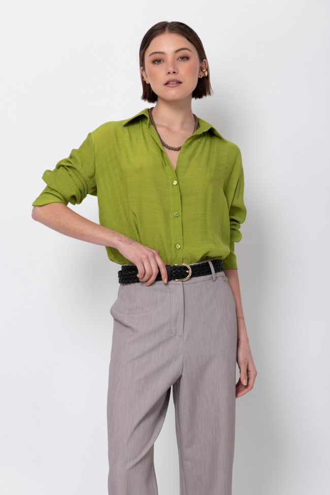 SHIRT WITH V NECKLINE