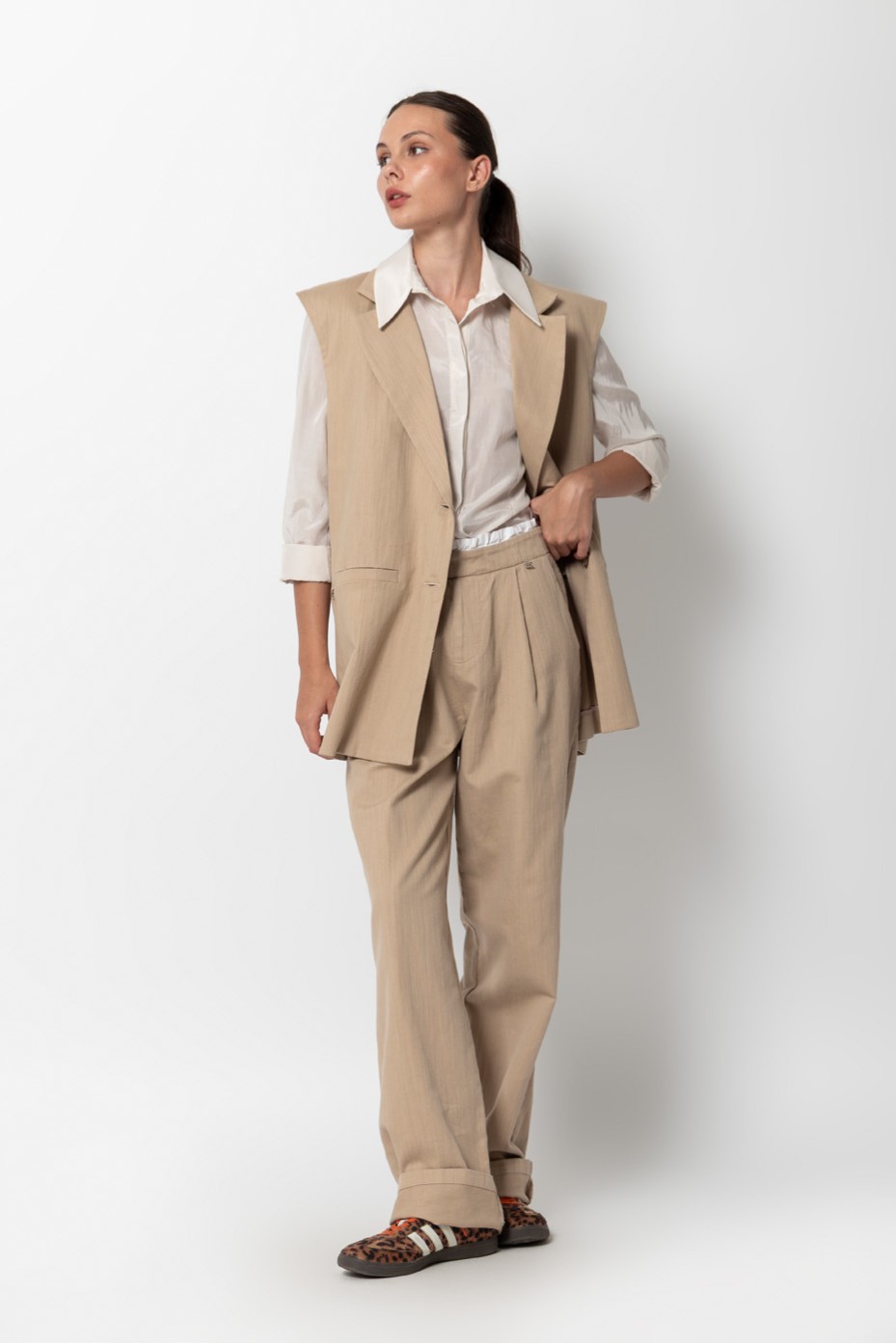 DOUBLE BELT PANTS