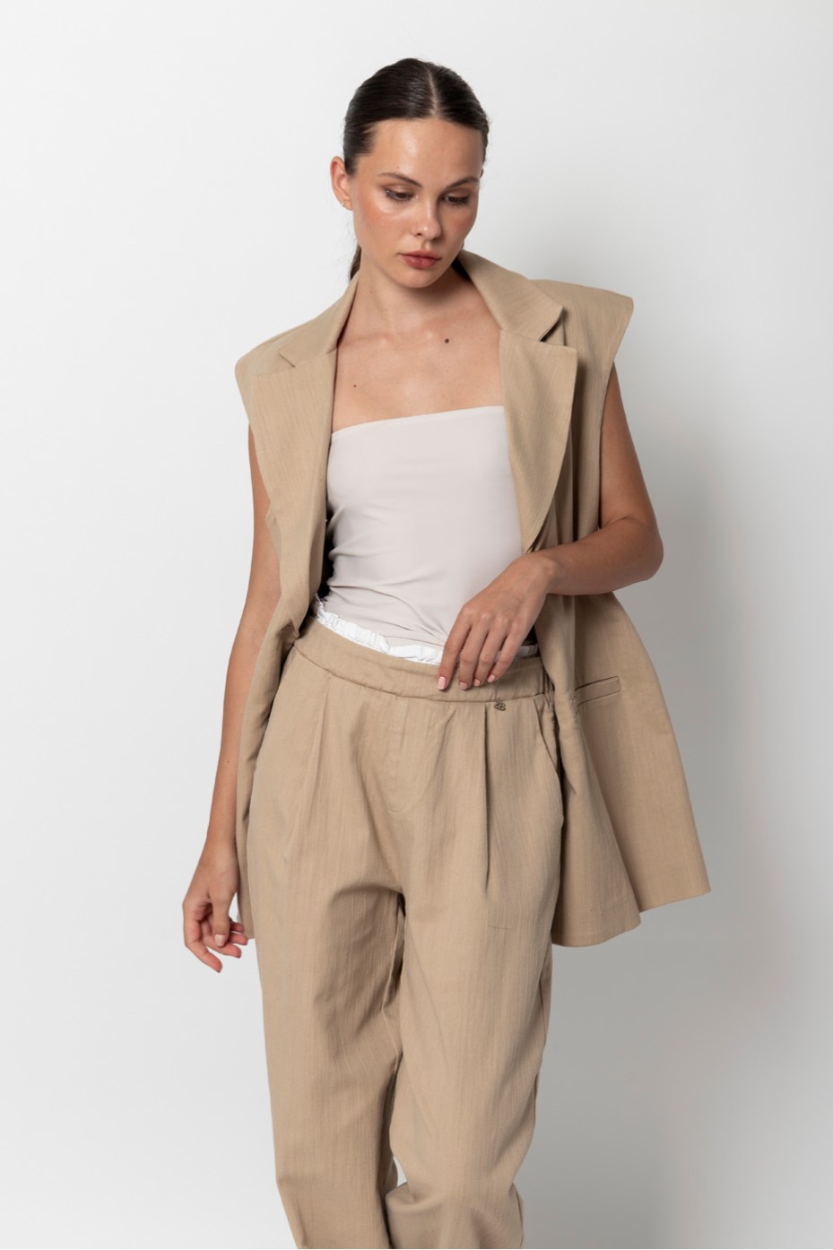 DOUBLE BELT PANTS