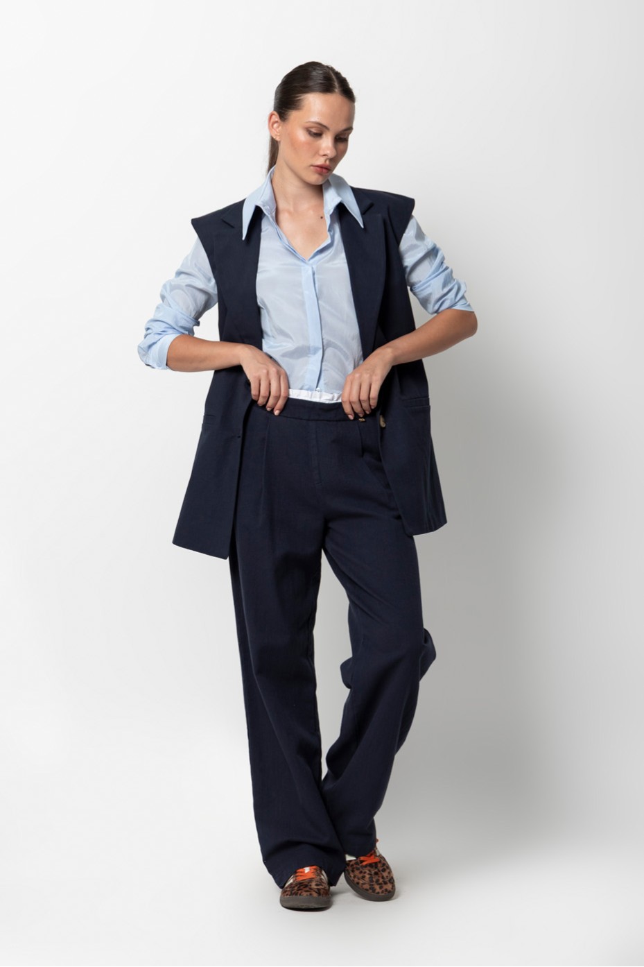 DOUBLE BELT PANTS