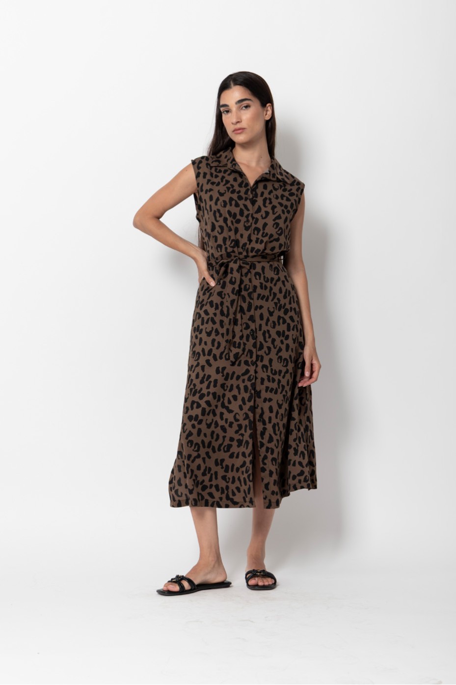 LONG PRINTED DRESS