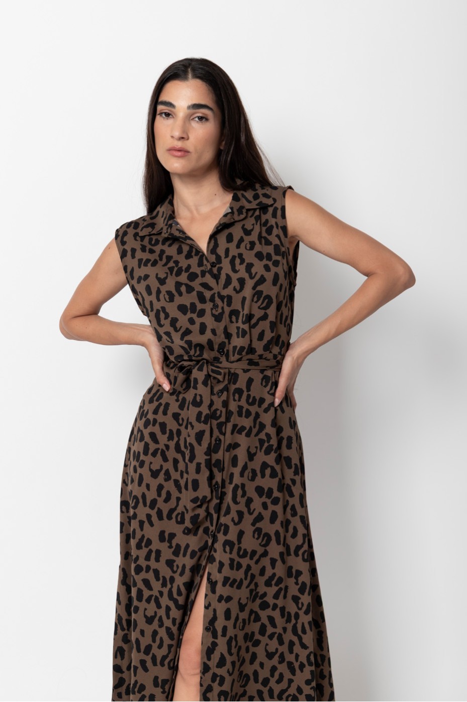 LONG PRINTED DRESS