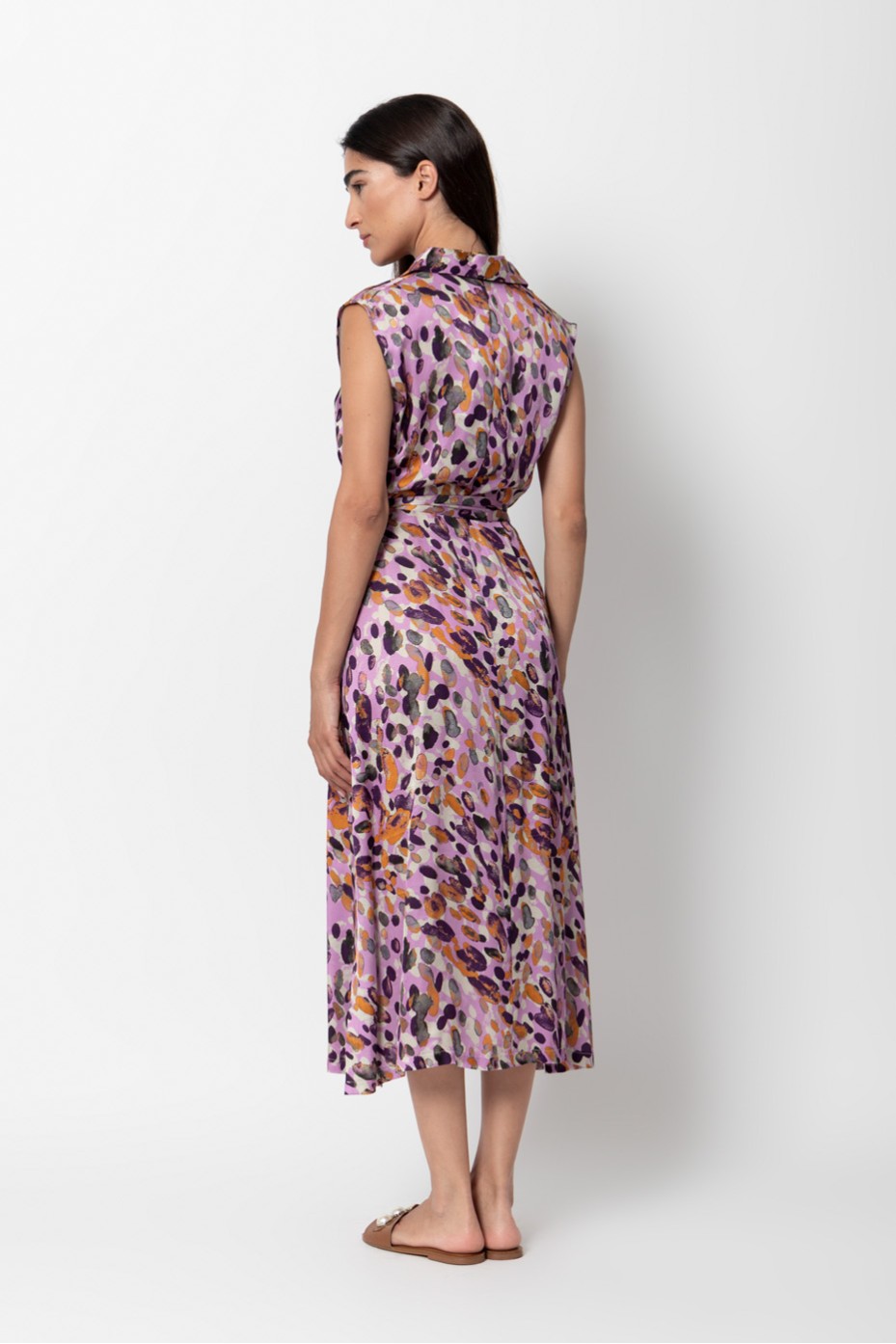 LONG PRINTED DRESS