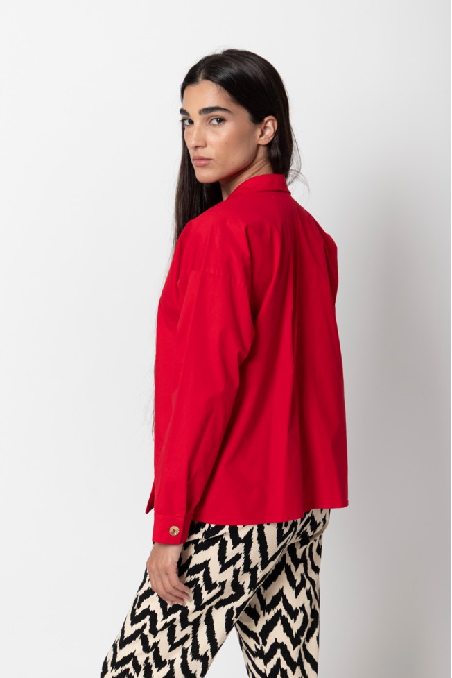 WRAP SHIRT WITH BUTTONS