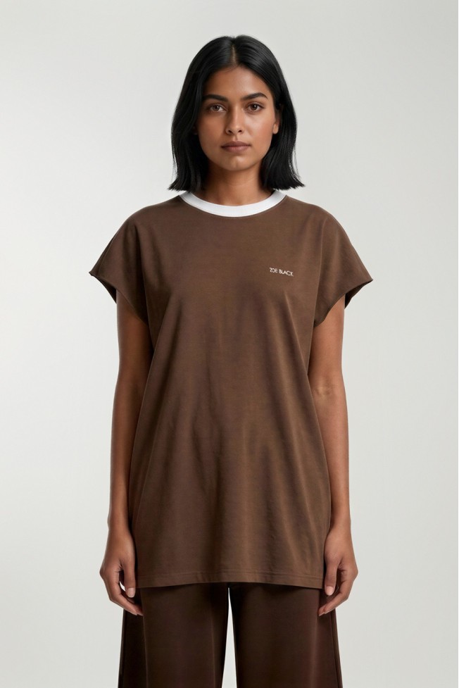 ΜΠΛΟΥΖΑ ΒΑΜΒΑΚΕΡΗ OVERSIZED ΜΕ ΚΕΝΤΗΜΑ