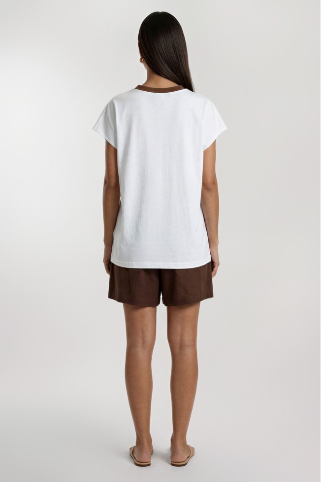 ΜΠΛΟΥΖΑ ΒΑΜΒΑΚΕΡΗ OVERSIZED ΜΕ ΚΕΝΤΗΜΑ