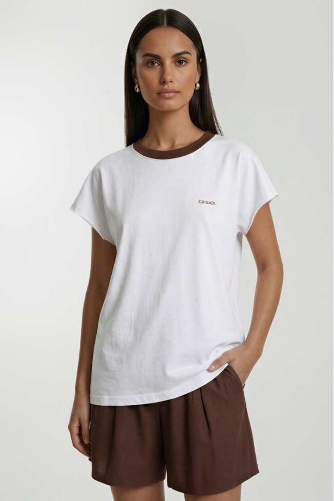 ΜΠΛΟΥΖΑ ΒΑΜΒΑΚΕΡΗ OVERSIZED ΜΕ ΚΕΝΤΗΜΑ