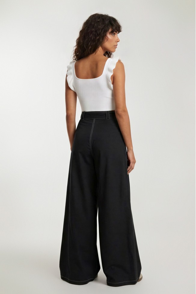 ΠΑΝΤΕΛΟΝΑ WIDE LEG ΜΕ ΠΙΕΤΕΣ