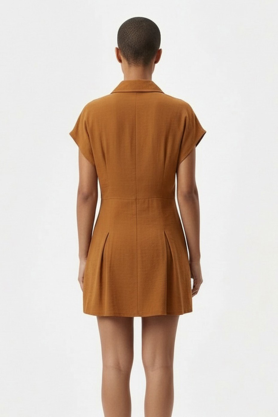 SHORT SLEEVE MINI DRESS WITH BELT