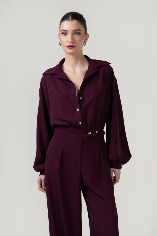 JUMPSUIT WITH COLLAR AND BUTTONS