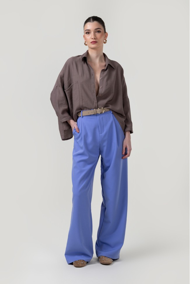 CROP SHIRT WITH POCKET