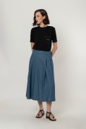RIB BLOUSE WITH POCKET
