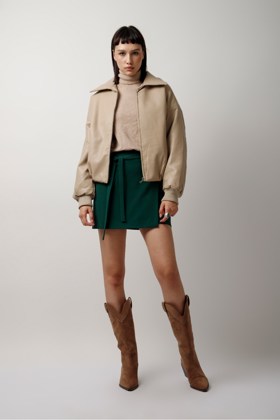 MINI WRAP SKIRT