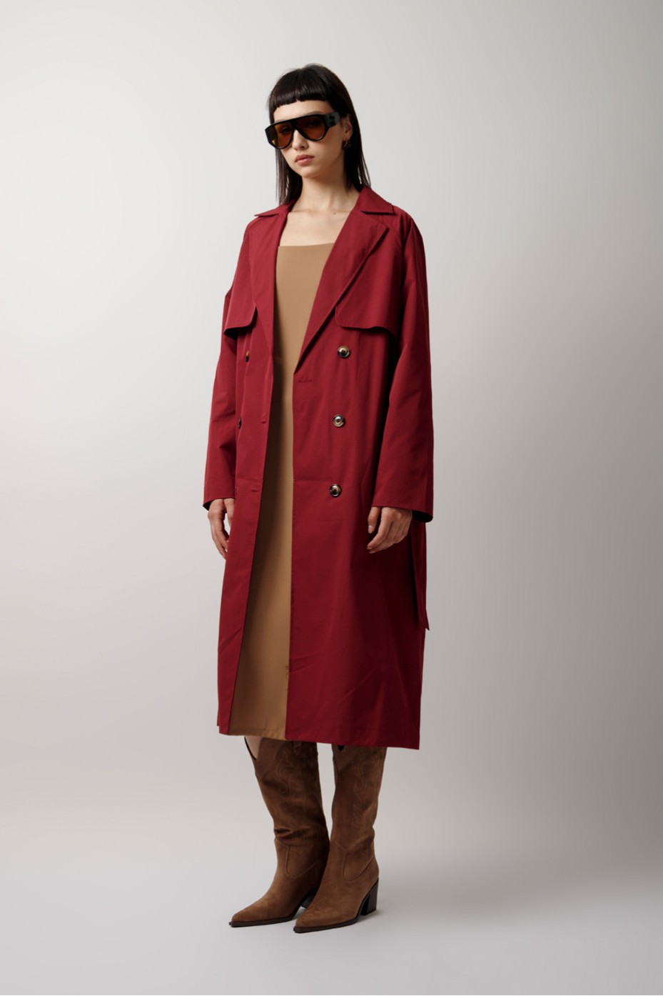 MAXI TRENCH COAT WITH BELT