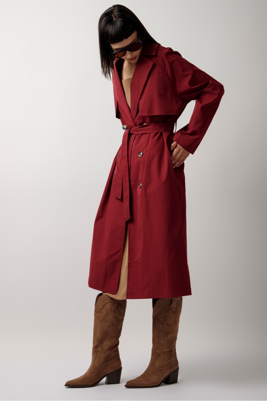 MAXI TRENCH COAT WITH BELT