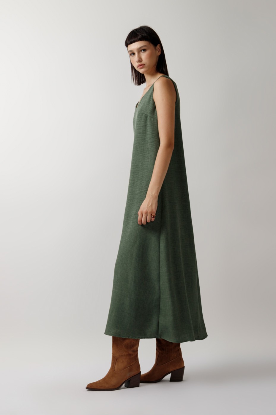 MAXI DRESS WITH BELT