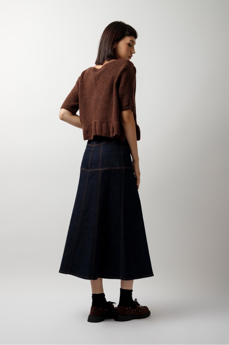 DENIM MIDI SKIRT