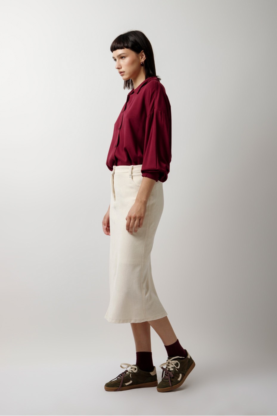 PENCIL RIB SKIRT
