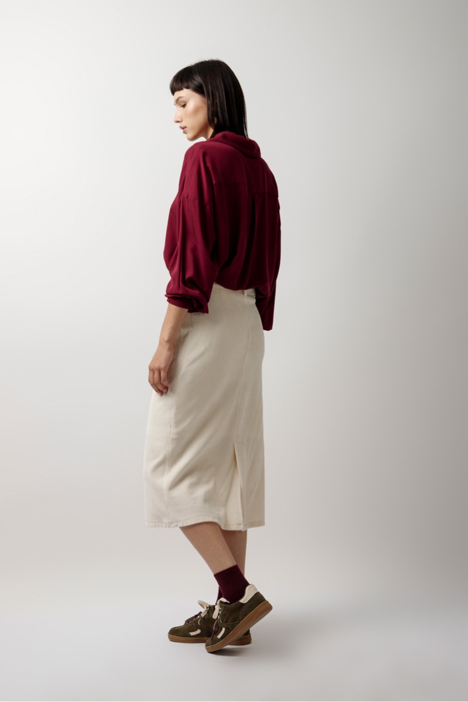 PENCIL RIB SKIRT