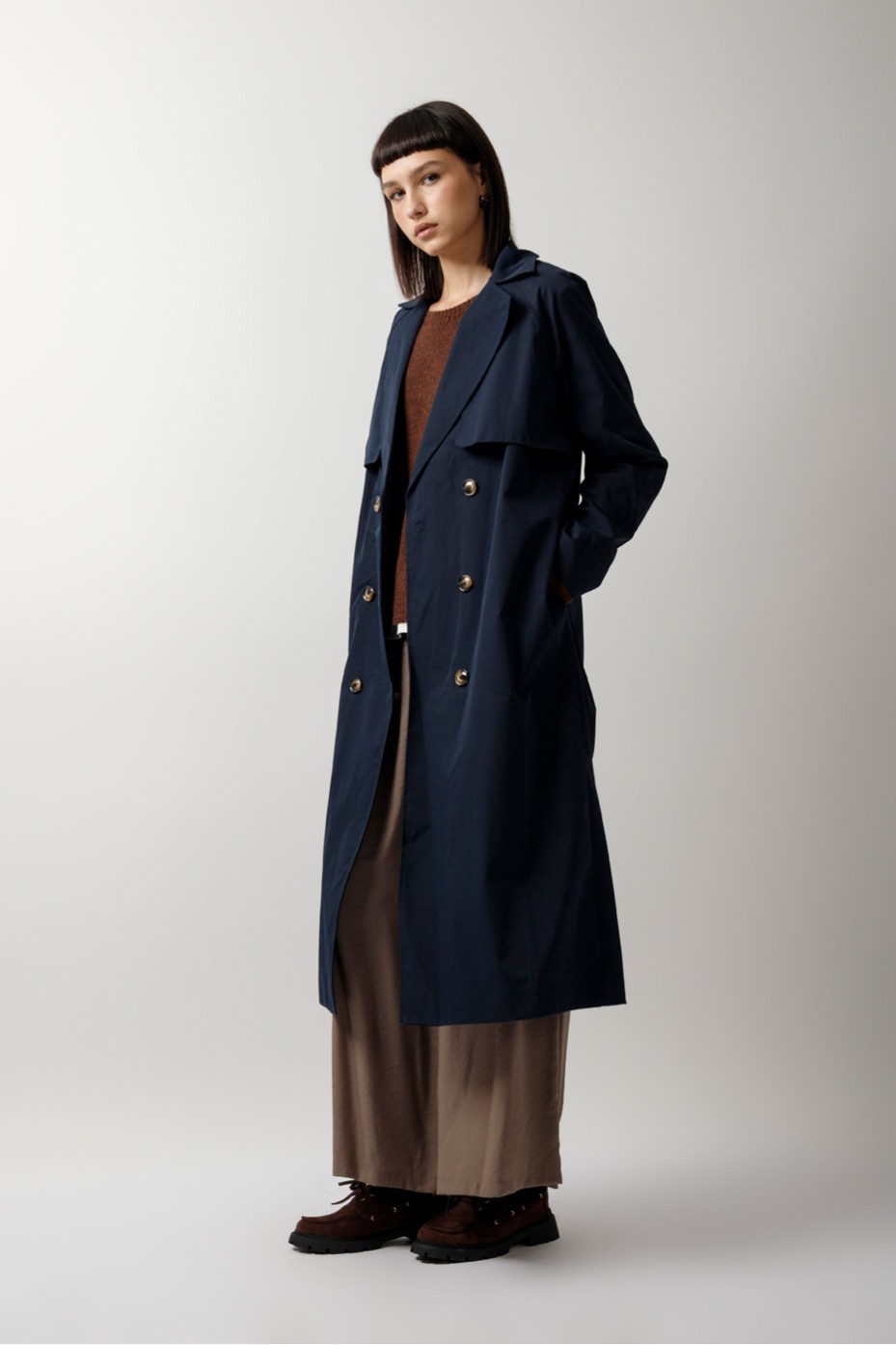 MAXI TRENCH COAT WITH BELT