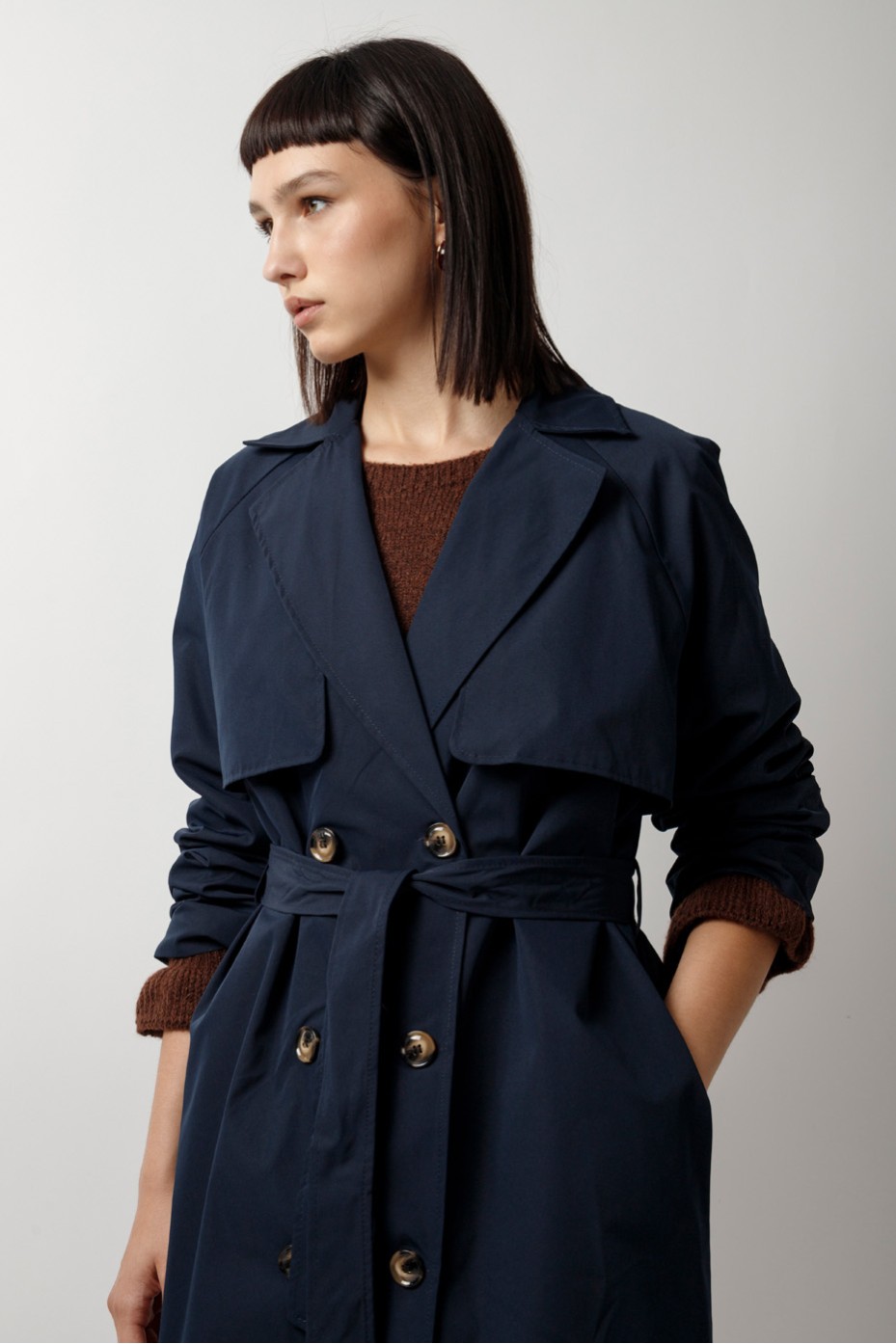 MAXI TRENCH COAT WITH BELT