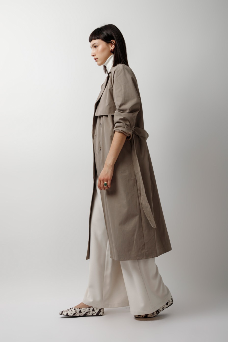 MAXI TRENCH COAT WITH BELT