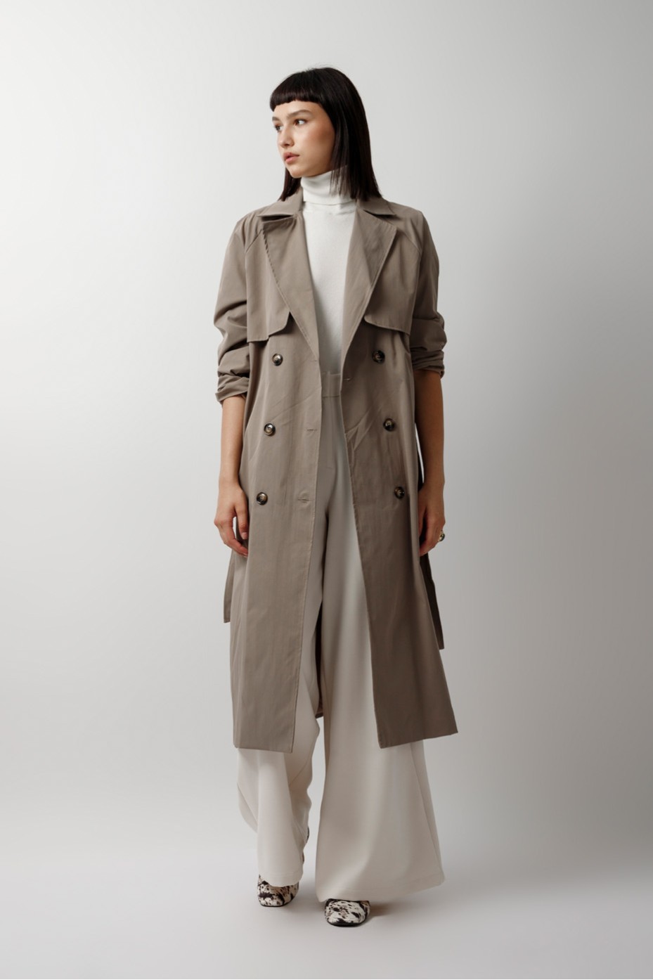 MAXI TRENCH COAT WITH BELT