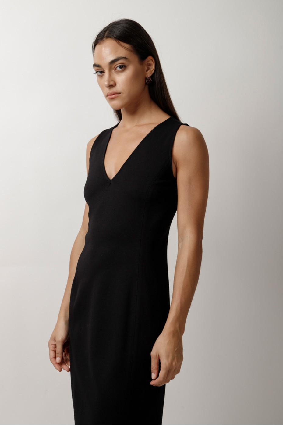 SLIT MIDI PENCIL DRESS