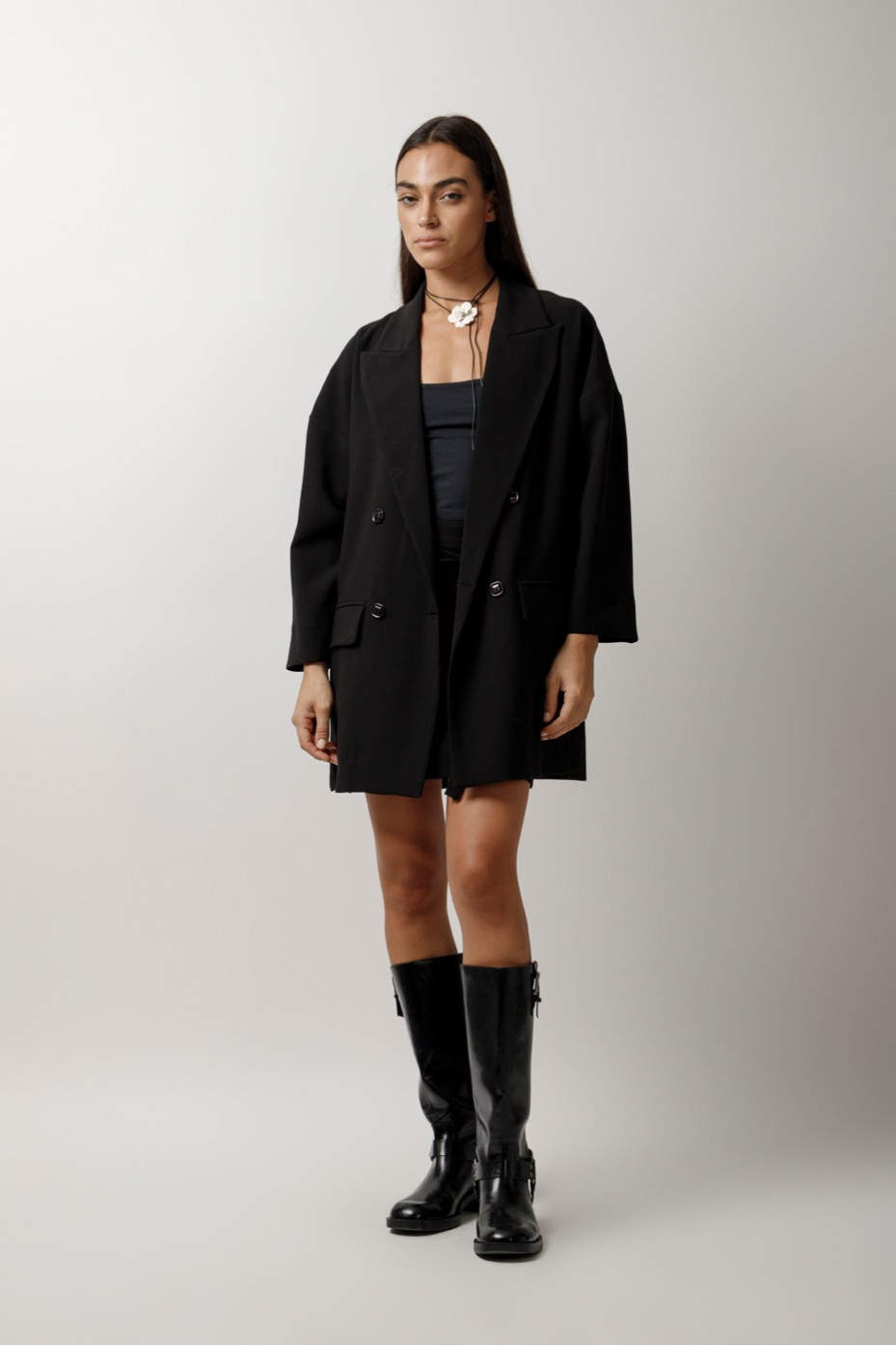 OVERSIZED JACKET WITH SIDE RIPS
