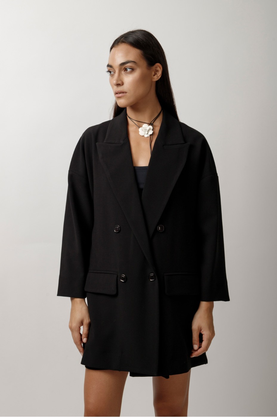 OVERSIZED JACKET WITH SIDE RIPS