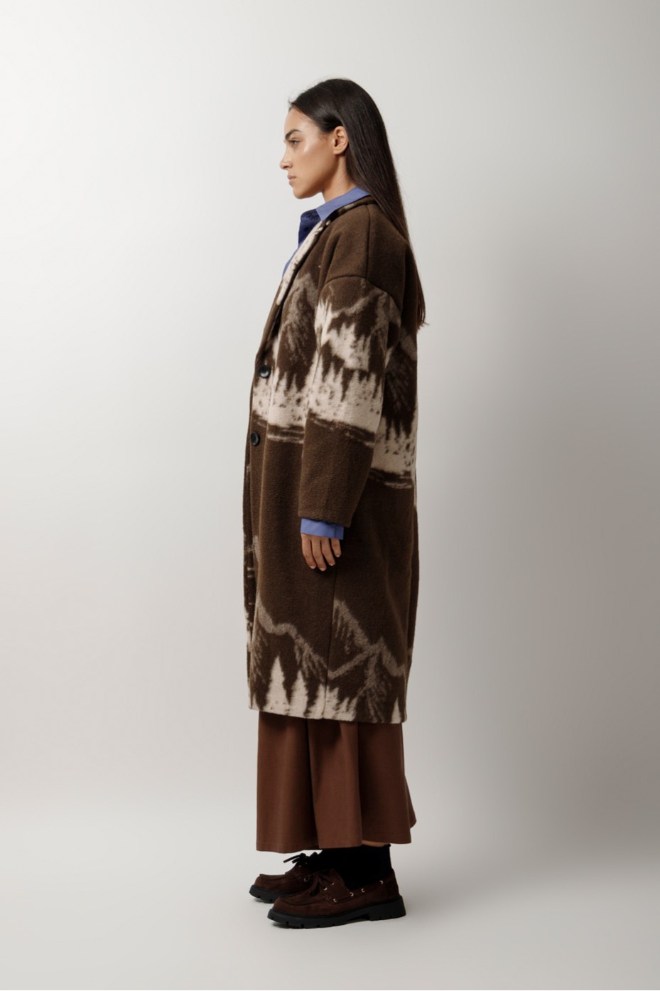OVERSIZED PRINTED COAT