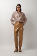 ECO LEATHER CROP PANTS