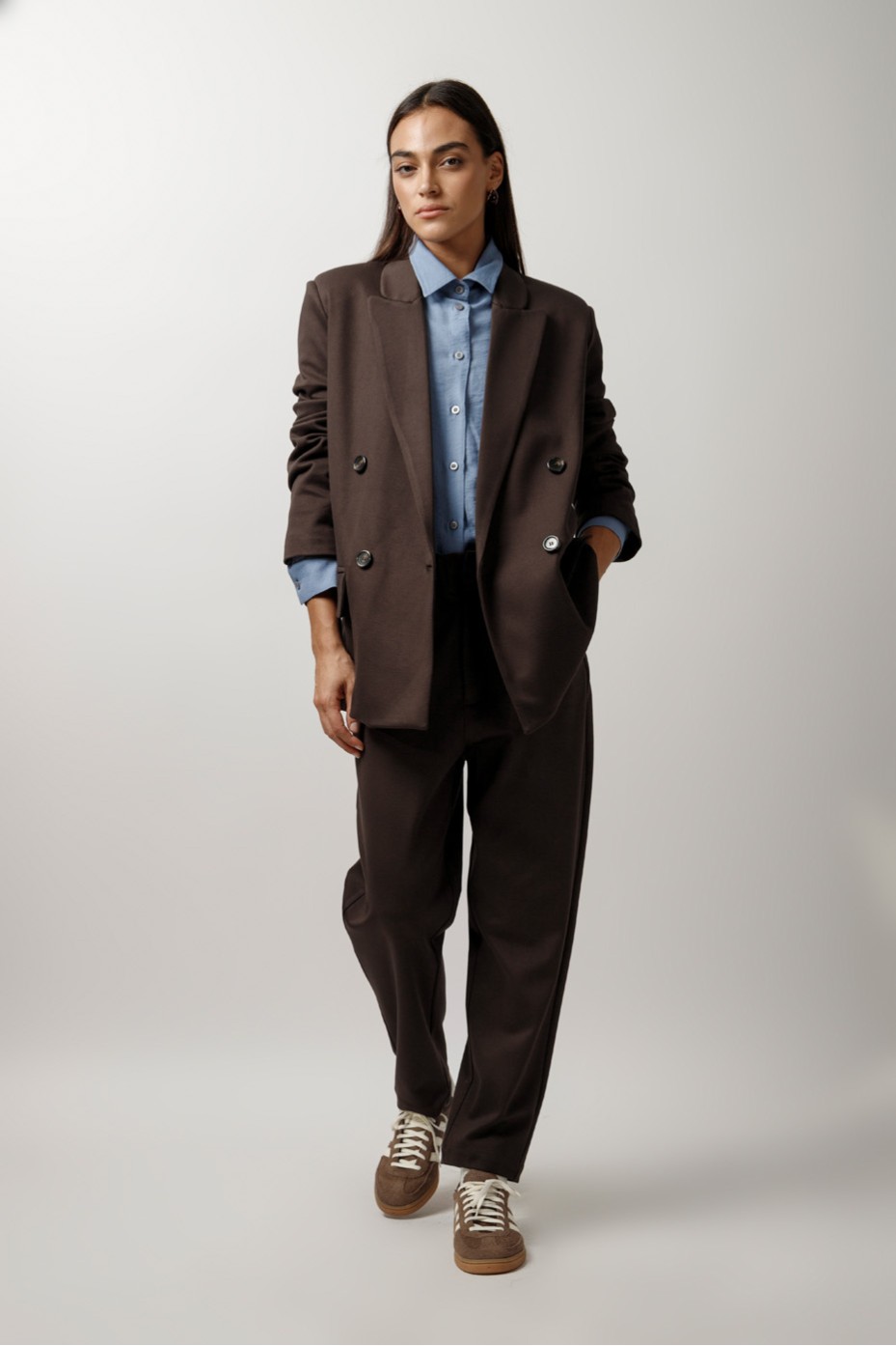 CROP PANTS WITH ELASTIC WAIST