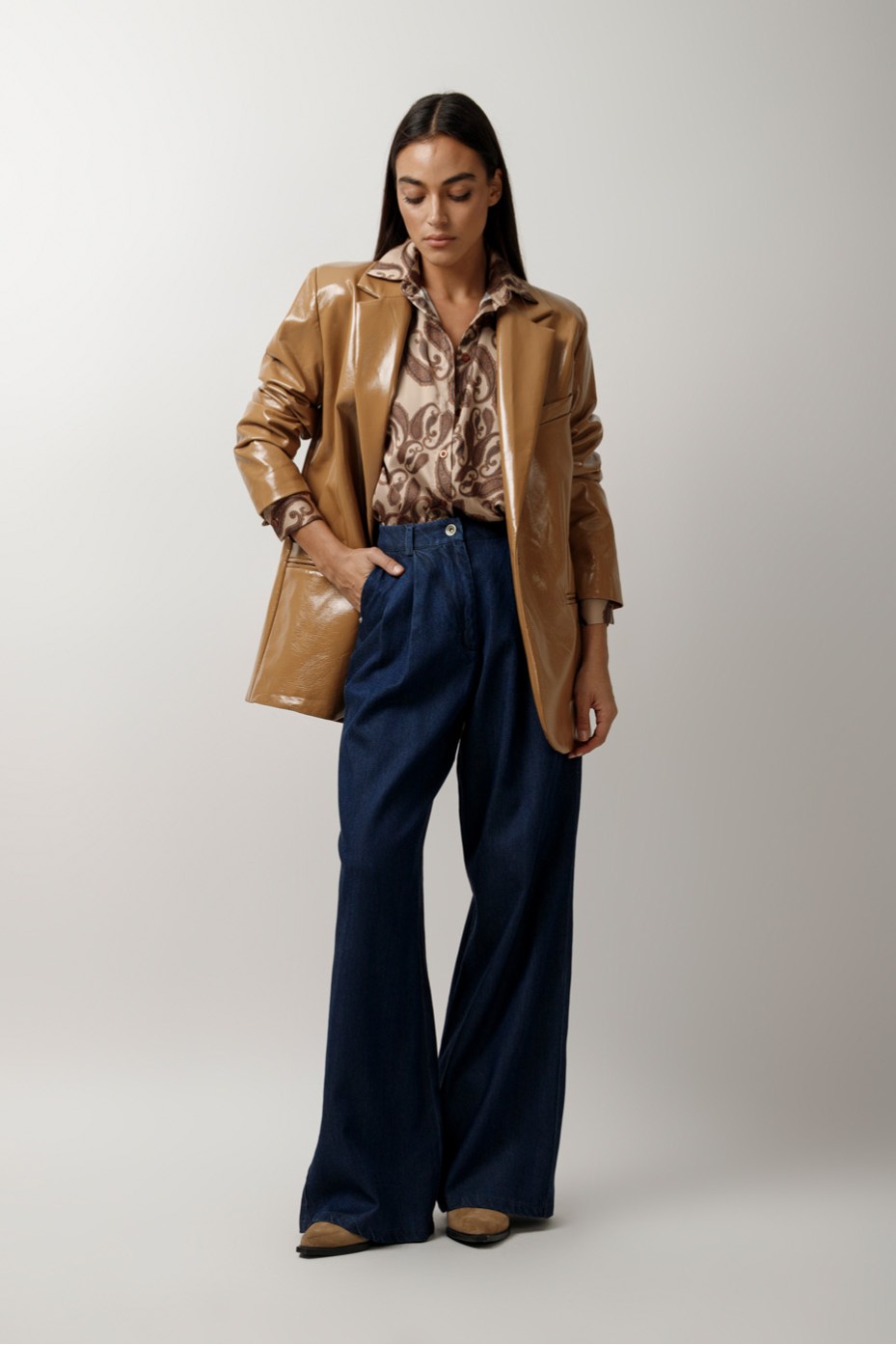 ECO LEATHER BLAZER