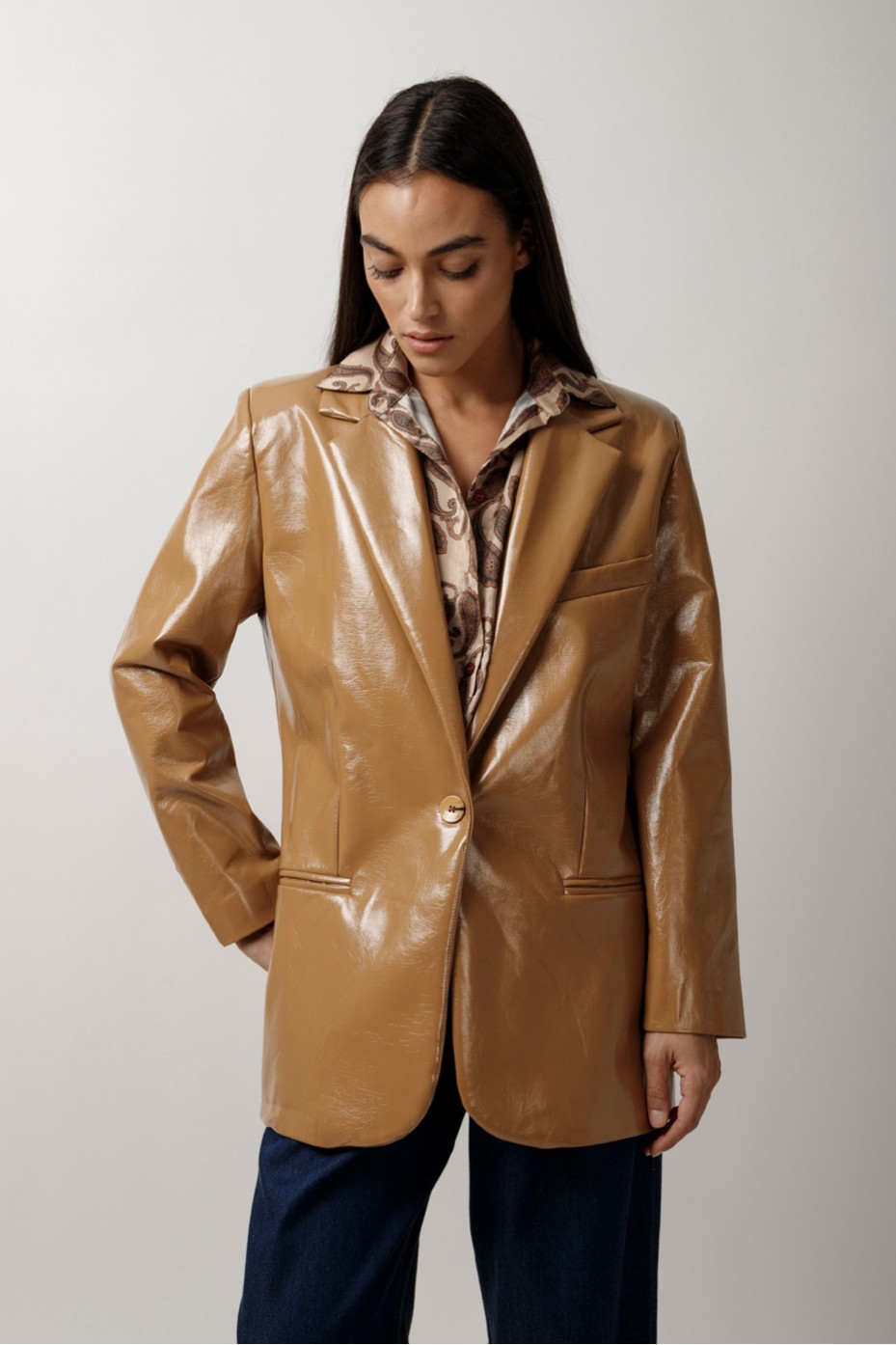 ECO LEATHER BLAZER