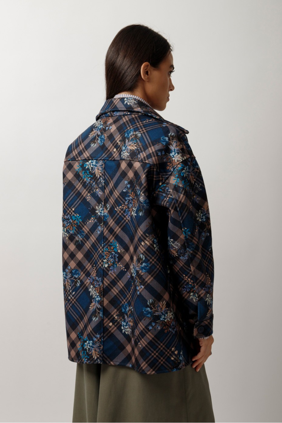 PLAID PRINTED JACKET