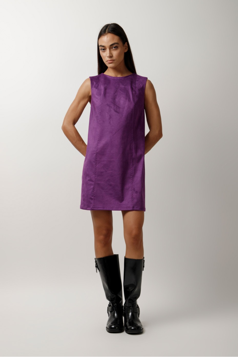 SLEEVELESS MINI DRESS