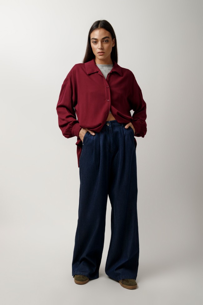 ΠΟΥΚΑΜΙΣΟ ΜΑΚΡΥΜΑΝΙΚΟ OVERSIZED
