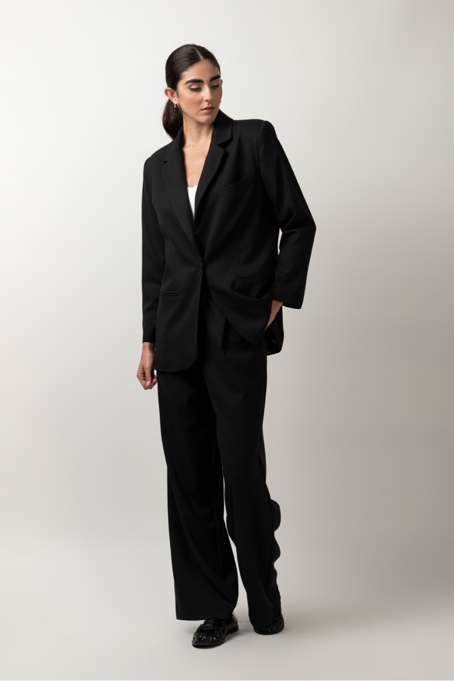 HIGH WAISTED PANTS WITH PLEATS