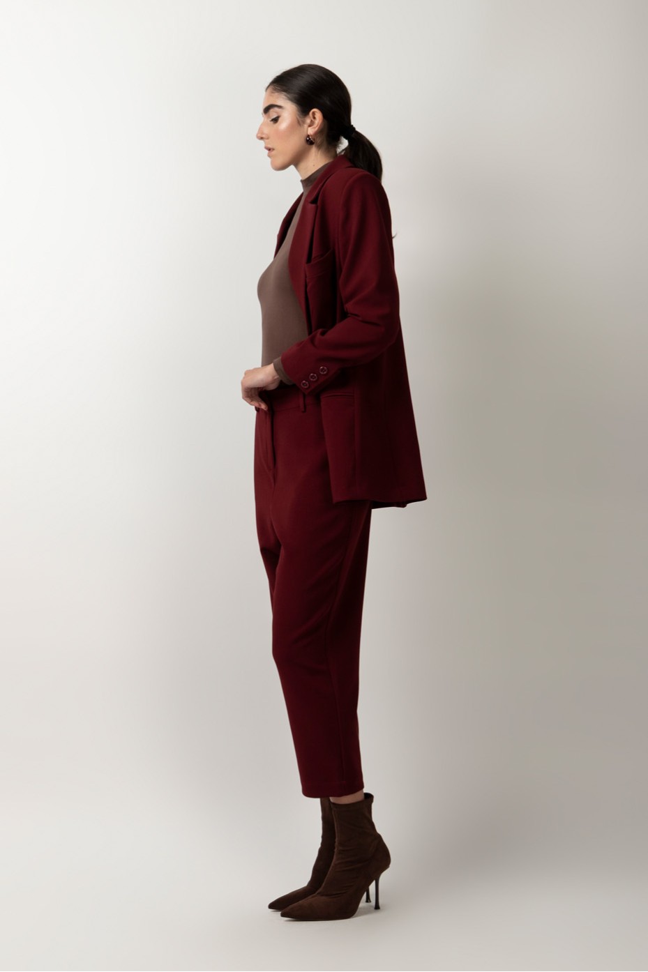 CROP PANTS WITH ELASTIC