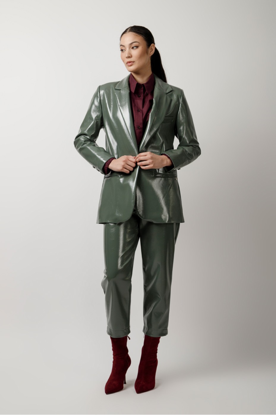 ECO LEATHER BLAZER