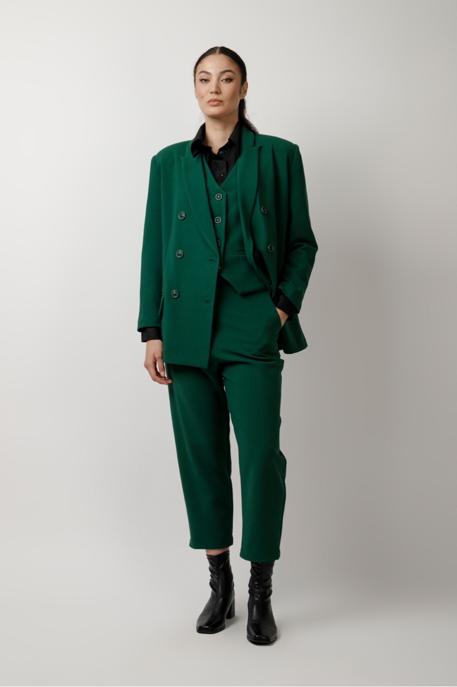 CROP PANTS WITH ELASTIC