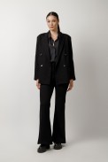 WIDE BLAZER WITH CROSS CLOSURE
