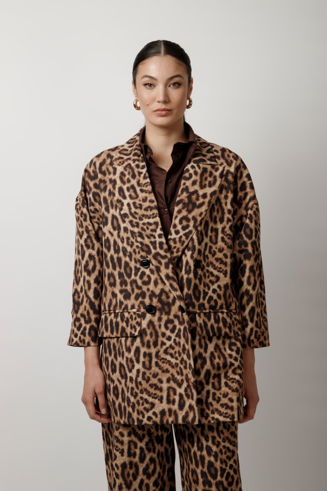 ΣΑΚΑΚΙ ΜΑΚΡΥ ANIMAL PRINT  ΜΕ ΣΚΙΣΙΜΑΤΑ